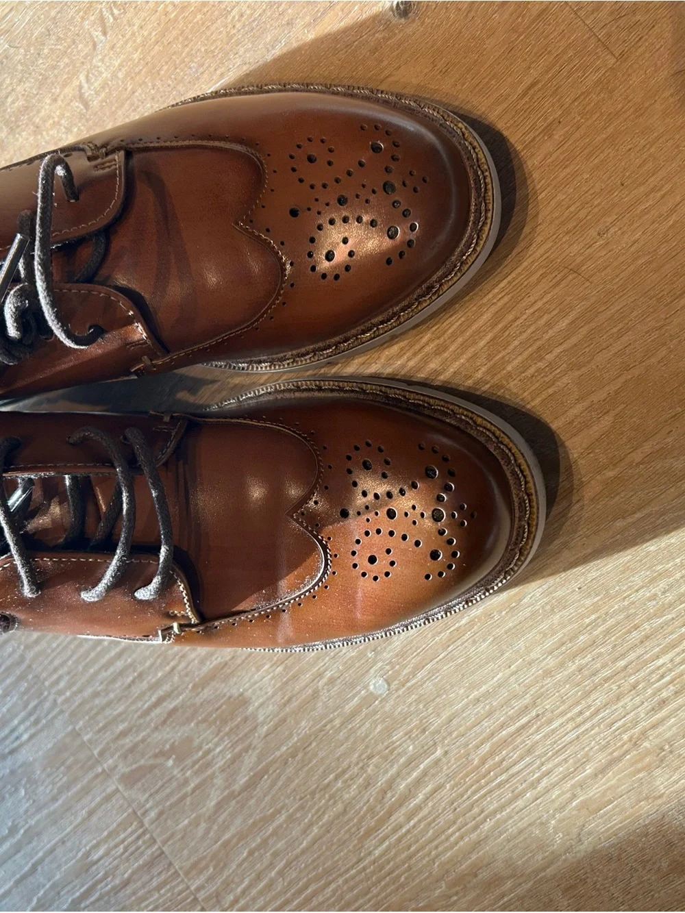 Stacy Adams Brown Brogue Dress Shoes for Kids